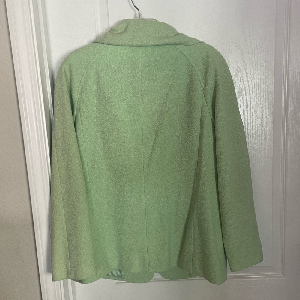 Escada Light Green Jacket Euc - image 7